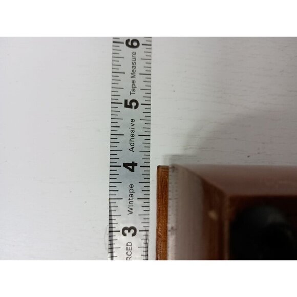 Vintage Wood Jewelry Box Hinged Lid Mirrored Lacquered Floral Design Storage - Picture 6 of 8